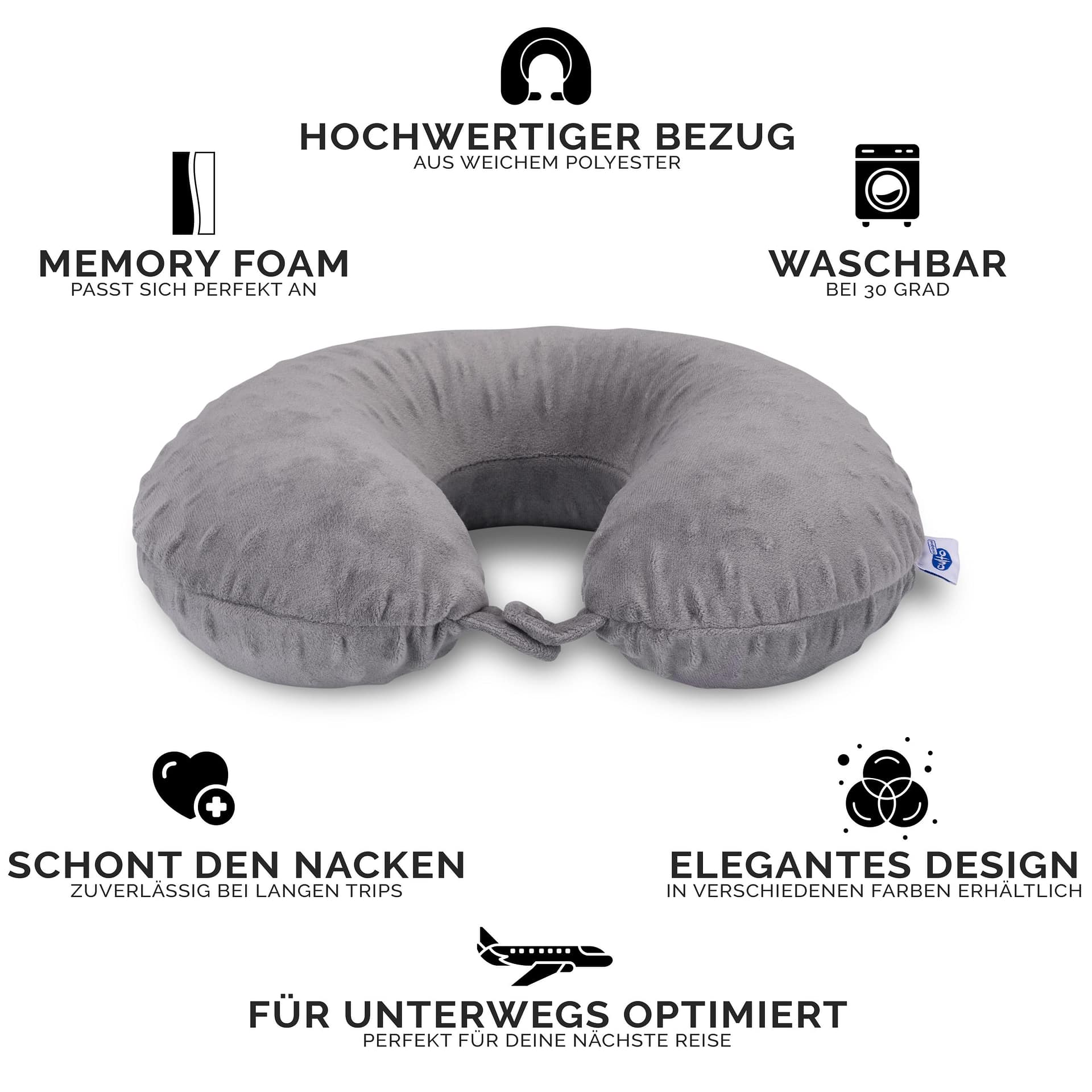 Nackenrolle | Memory Beige – Bild 5
