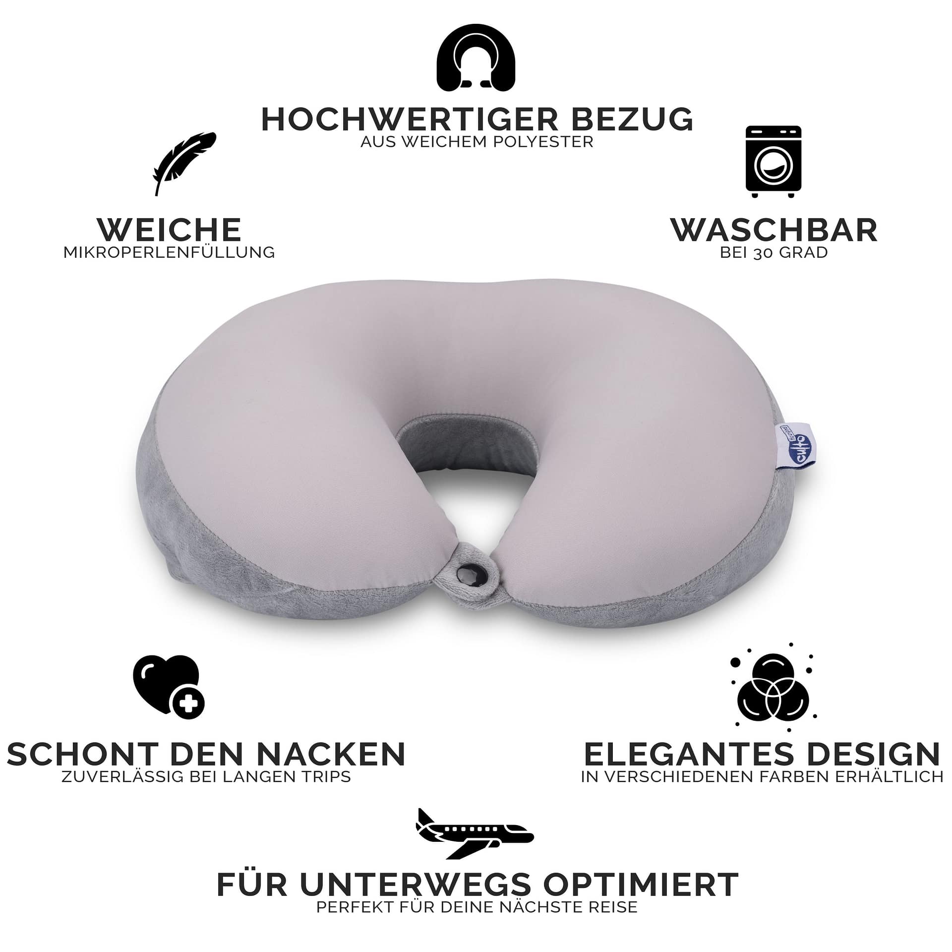 Nackenrolle | Plüsch Ozean – Bild 5
