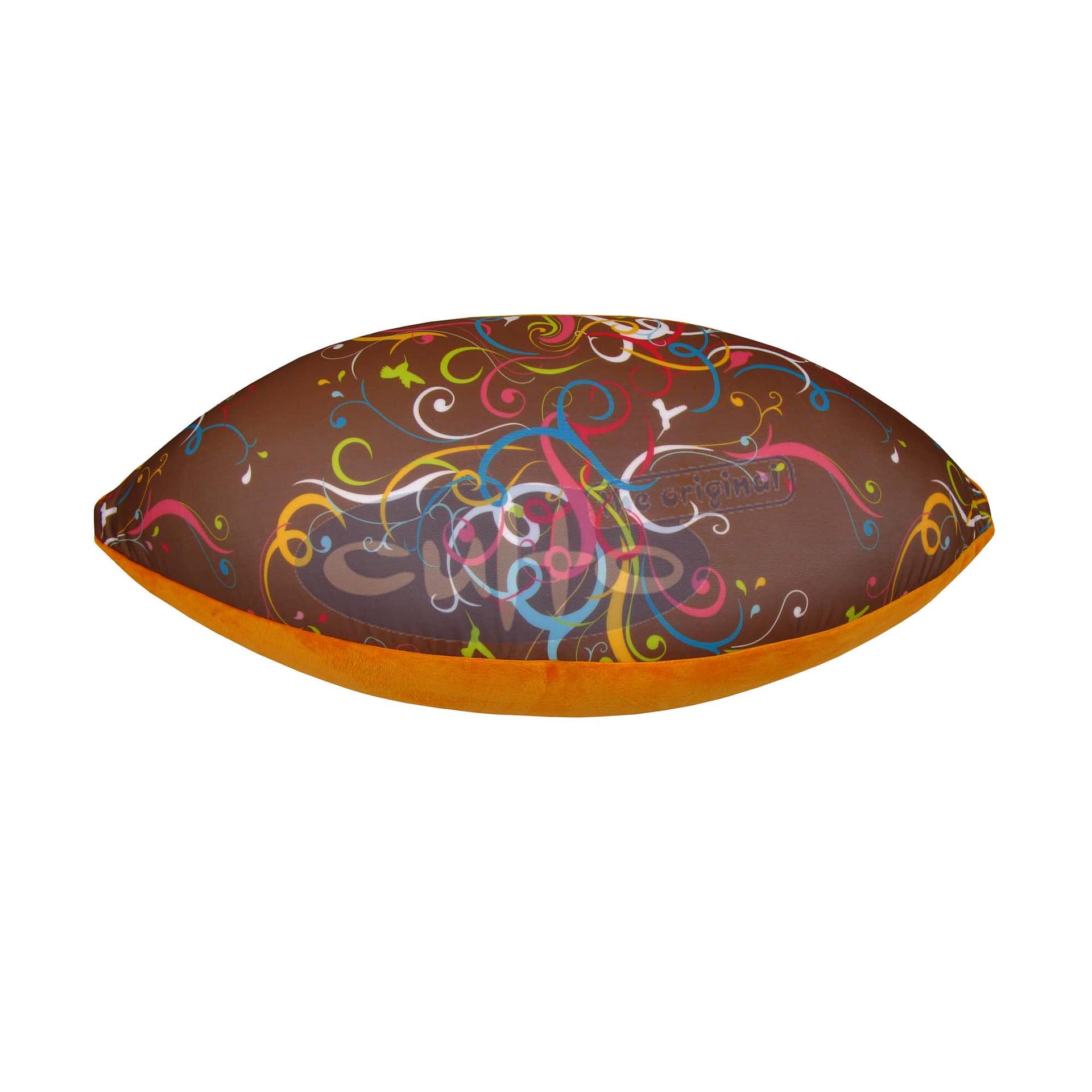 Trinity Klein | Ornament Braun / Plüsch orange